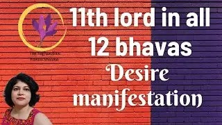 11th house lord in all 12 bhavas | Your desires | Manifestation of desires