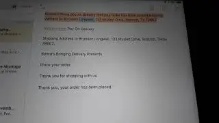 Amazon Prime Pay On Delivery Santa's Bringing Delivery Presents Shipping Address to Brandon Longwell