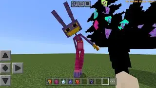 Jax Transforming into Abstracted in Minecraft (The Amazing Digital Circus Mod)