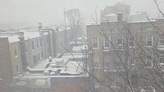 Snow ❄️ Storm  in  New York  USA 🇺🇸. 