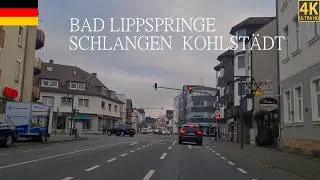 4K Driving Through Bad Lippspringe - Schlangen and Kohlst&auml;dt - Paderborn - Lippe - Germany 4K