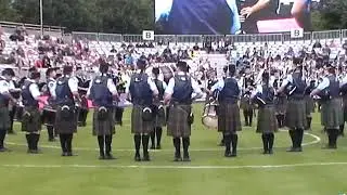 New Zealand Police Pipe Band at the Worlds in 2014