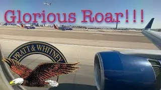 7 Minutes of Boeing 757 Awesome Engine Roar!!!! And Thrust Reduction