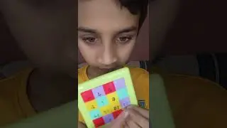 Solving sliding number puzzle. 