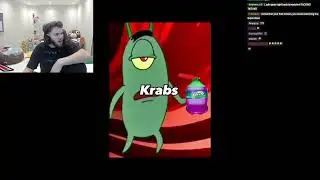 Adin Ross reacts to Plankton dissing Mr Krabs... 😂 (Dankton - 