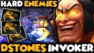 Dstones Invoker Getting Hard Against Their Enemies Hero | EPIC FIGHTING GAME - Dota 2 Invoker