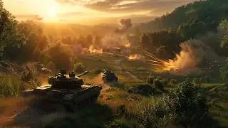 Modern night battle with tanks and artillery! 280 soldiers against 260 soldiers! TCR [4k]