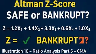 Altman Z-Score Model Example | Bankruptcy Prediction Problem with Solution | CMA  / UGC NET