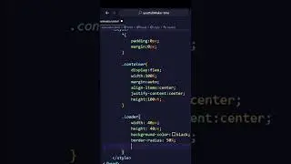 ⚫ BLACK LOADER ANIMATION |  HTML, PURE CSS ⚫