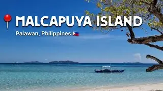 Malcapuya Island, Coron, Palawan, Philippines 🇵🇭 | Relaxing Beach Vibe [4K]