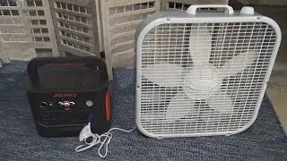 JACKERY EXPLORER 1000 V2 POTABLE POWER STATION REVIEW AND DEMONSTRATION HOW TO USE WITH BOX FAN