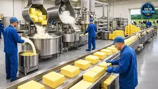 CÓMO se HACE la MANTEQUILLA 🧈 | ASÍ se PROCESA la MANTEQUILLA INDUSTRIAL de VACA