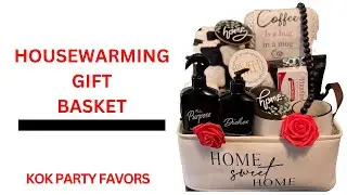 HOUSEWARMING GIFT BASKET | DIY GIFT BASKET #basketmaking #giftbaskets #giftbasket #giftbasketideas