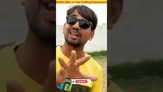 Bullet Bike vs 1000kg Car Pulling Experiment #shorts #facts