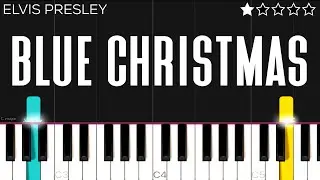 Elvis Presley - Blue Christmas | EASY Piano Tutorial