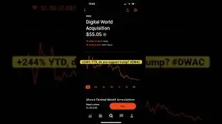 Trump&rsquo;s DWAC social media stock returned 244% YTD, do you support him? #trump #socialmedia #stock