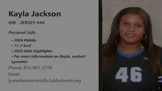 Club Fusion 2026 MB Kayla Jackson AAU&rsquo;s