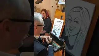 Speed caricature for events in 2 minutes #caricaturist #caricature #karikat&uuml;r #foryou #perte #early