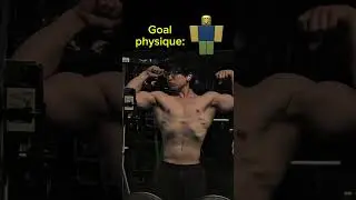 Trying to be wide like the Roblox Noob 🙏 #gymmotivation #physique #roblox