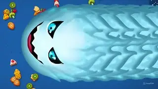 WormsZone io 🐍 GIANT Worm Top 1 Server  Insane Food Feast Gameplay
