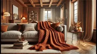 🛋️ CREVENT Home Farmhouse Decor Rustic Couch Sofa | Best Rust Color Throw Blanket 🛋️