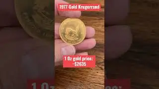 1 ounce gold Krugerrand is quite valuable #numismatics #gold #coin