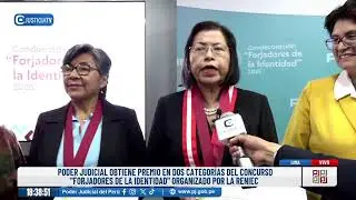 🔴#EnVivo | Poder Judicial obtiene premio en dos categorías del concurso 