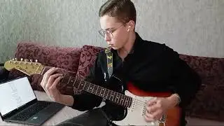 Весёлые Ребята - В белом платье с пояском ( guitar cover)