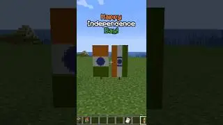 Two Indian Flag banner design for Minecraft | Happy Independence Day