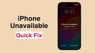 How to Fix the iPhone Unavailable Problem using 4uKey - Quick Fix