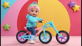 Colorful Bikes Adventure 🌈🚲👶 | Fun Learning & Color Recognition Song for Little Kids