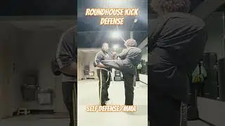 Roundhouse Kick defense #combatsport #kravmag #martialarts #boxing #karate #kickboxing #mma