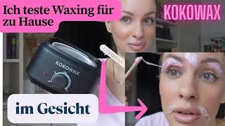 Waxing für zu Hause?! Ich teste es im Gesicht 😱 #kokowax #waxing #haarentfernung 