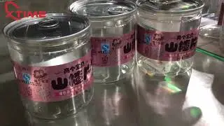 can sealing machin,can seamer machine for pet bottle,auto labeling machine, seamer and label line