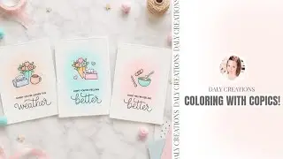 DIY Cardmaking Tutorial | Create 3 Handmade Cards with Copics #cardcreations