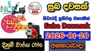 Suba Dawasak 0196 2026.01.20 Today NLB Lottery Result අද සුබ දවසක් ලොතරැයි ප්&zwj;රතිඵල