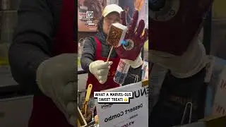 Iron Man toasts marshmallows 😲🔥                              🎥: Collab