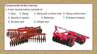 Lecture 09: Secondary Tillage Implements