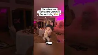 Plaqueboymax благодарит организаторов премии &laquo;Грэмми&raquo; за поражение. #plaqueboymax #pbm #grammys #...