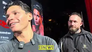 Ryan Garcia seconds after face off with barrios revealed what he told him gives his prediction