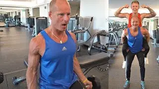 WORKING OUT w/ MY DAD! *58 YEARS OLD*