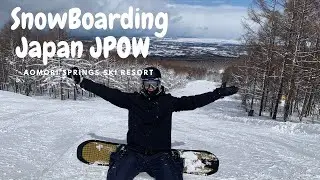 Snowboarding at Aomori Springs Ski Resort