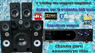 Astra vr. 9 remote kit use 7.1 Dolby Digital support amplifier... Annamay Jilla Chinna Rao Garu