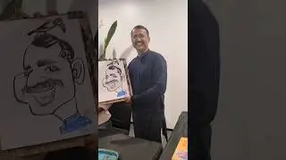 sketch artist Philip#livecaricatures #caricature #funny #liveentertainment #cartoon #funnypictures