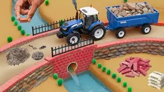 Top Diy Build Bridge Construction by tractor and mini bricks | Science project 