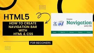 How to create Navigation Bar  with HTML & CSS ( Web Development )  #html5 #navbar #navigationbar