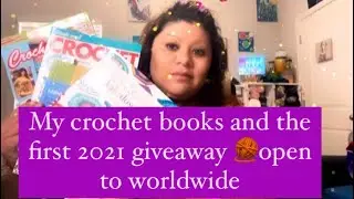 My crochet books and the first giveaway of 2021 🧶 open to worldwide 😁