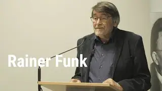 Erich Fromm Lecture 2024 | Greetings Dr. Rainer Funk
