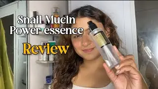 Snail mucin power essence|skin care|skin care for beginners|skincare night routine|review|koreanskin