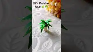 DIY Miniature Paper Plant Making #shorts #diy #craft #papercraft